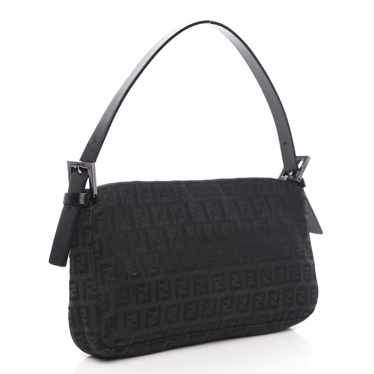 Fendi Zucchino Baguette Black 3 of 11