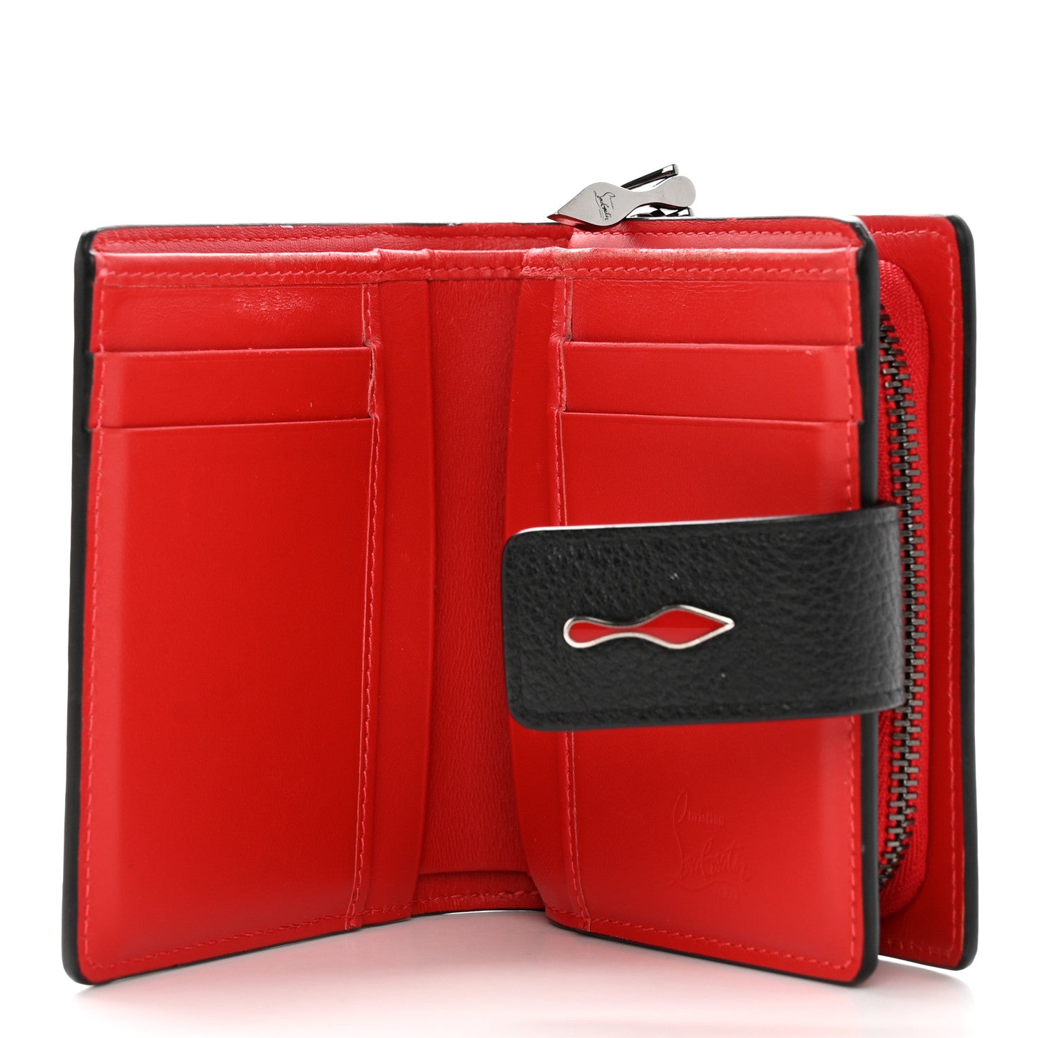 Christian Louboutin Calfskin Mini Paloma Wallet Black 5 of 12