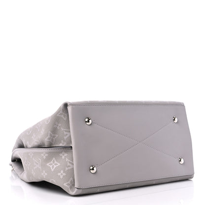 Louis Vuitton Reverse Mahina Carmel Hobo Gris Souris Gray 4 of 10