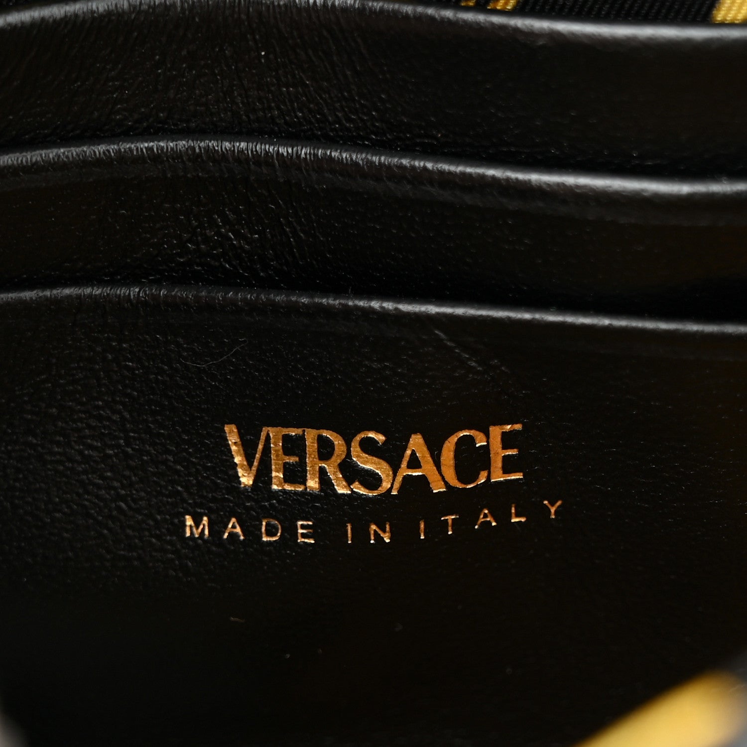 Versace Nappa Quilted Virtus Evening Bag Black 6 of 11
