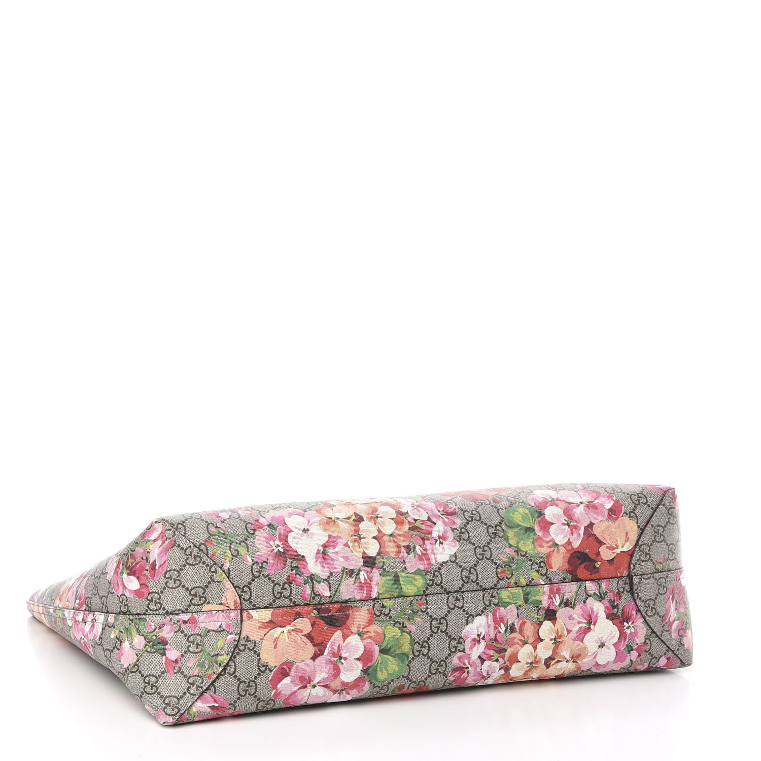 Gucci GG Supreme Monogram Blooms Large Reversible Tote Beige Multicolor Dry Rose 4 of 15