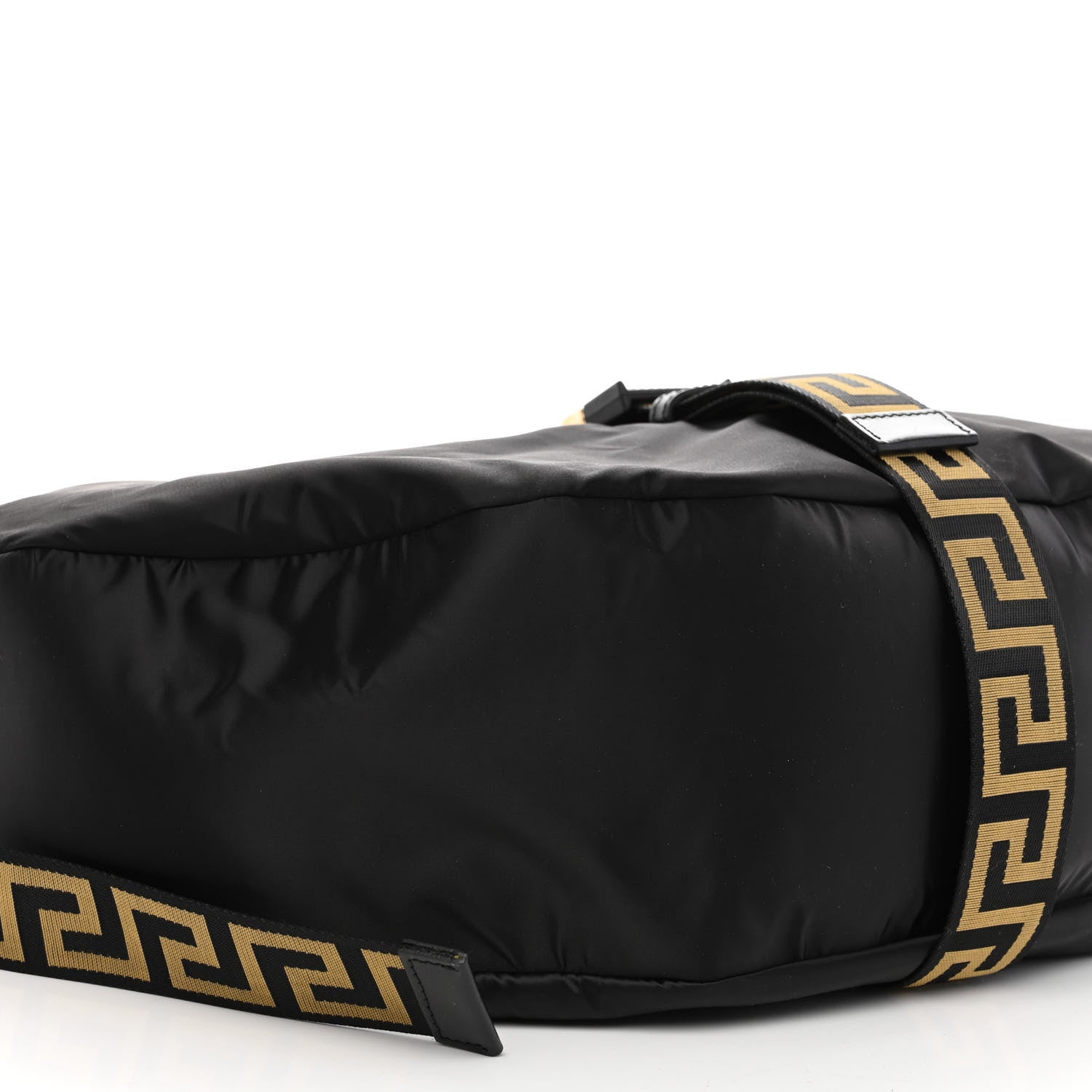 Versace Nylon Greca Buckle Hobo Black 8 of 10