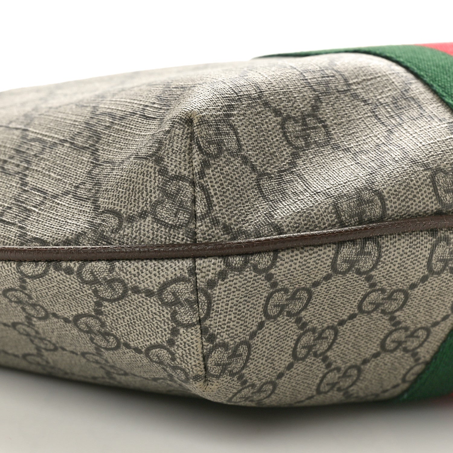 Gucci GG Supreme Monogram Web Small Ophidia Half Moon Hobo Brown 8 of 10