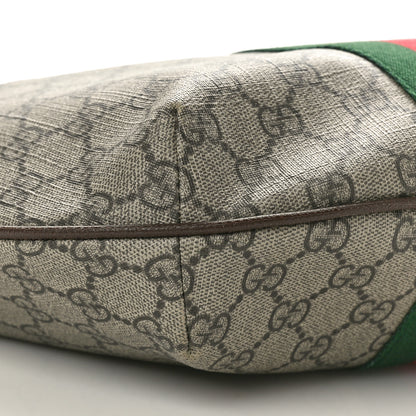 Gucci GG Supreme Monogram Web Small Ophidia Half Moon Hobo Brown 8 of 10