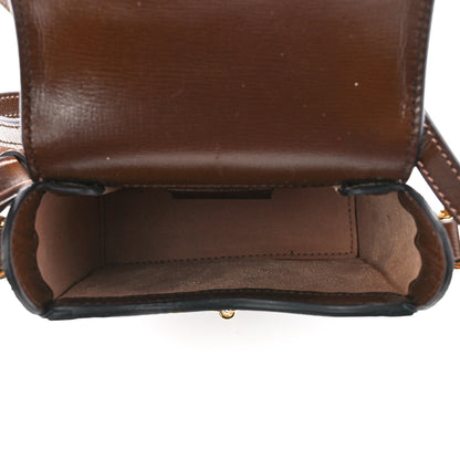 Gucci GG Supreme Monogram Mini Horsebit 1955 Crossbody Bag Beige Brown Sugar 5 of 11