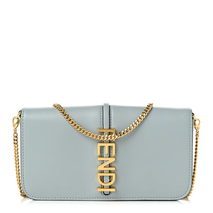 Fendi Vitello Grace Matte Fendigraphy Wallet on Chain Anice 1 of 10