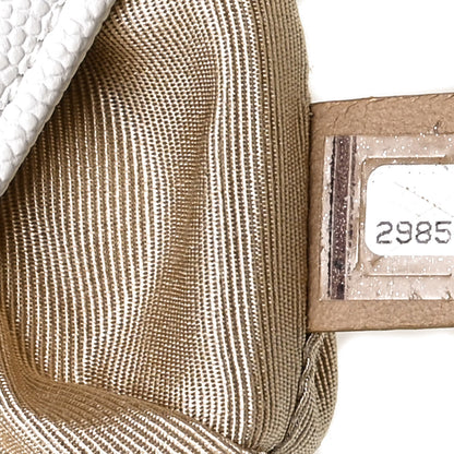 Chanel Caviar Quilted A Real Catch Clutch White 7 of 10