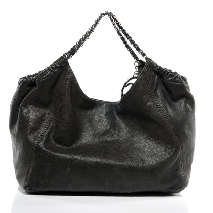 Chanel Distressed Caviar XL Coco Cabas Black 4 of 8