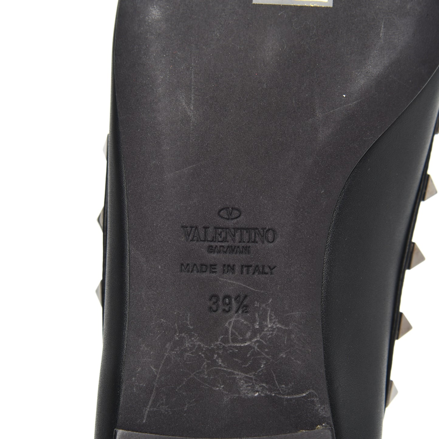 Nappa Rockstud Ballerina Flats 39.5 Black