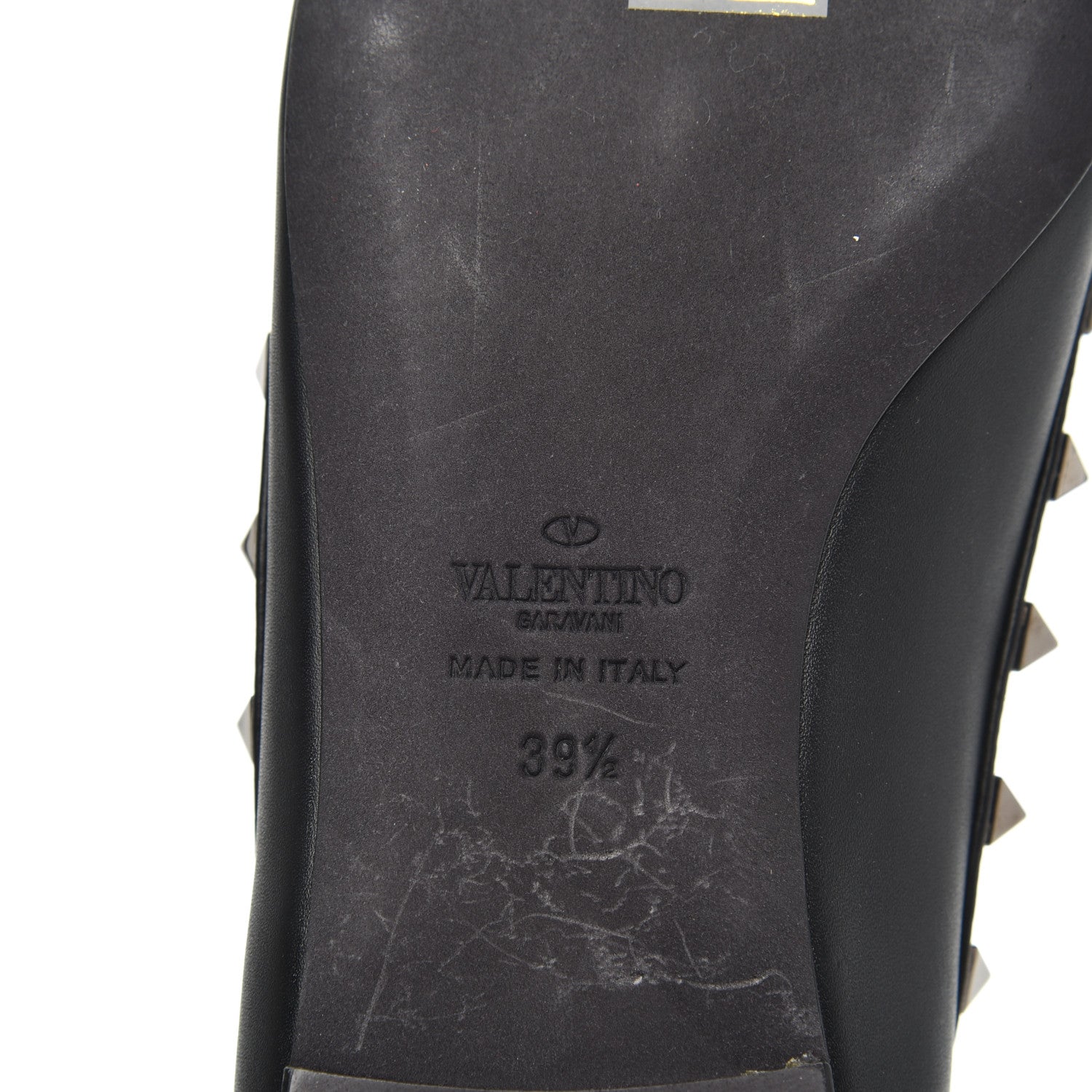 Valentino Garavani Nappa Rockstud Ballerina Flats 39.5 Black 7 of 15