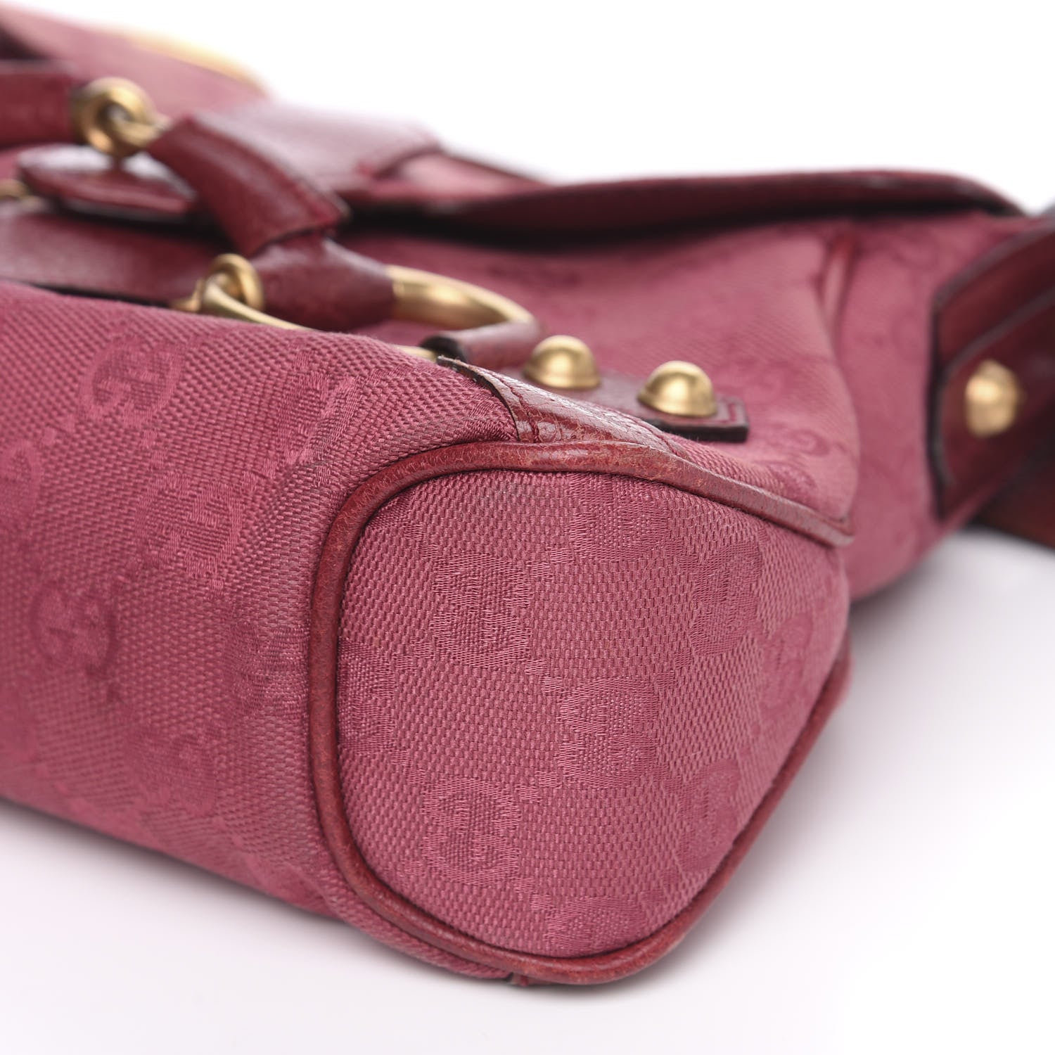 Gucci Monogram Horsebit Chain Flap Bag Fuchsia 8 of 11
