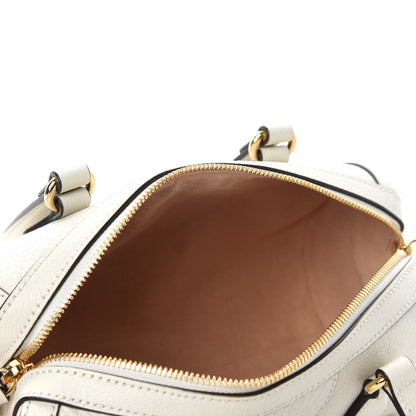Gucci Textured Calfskin Ophidia Boston Bag Mystic White 5 of 10