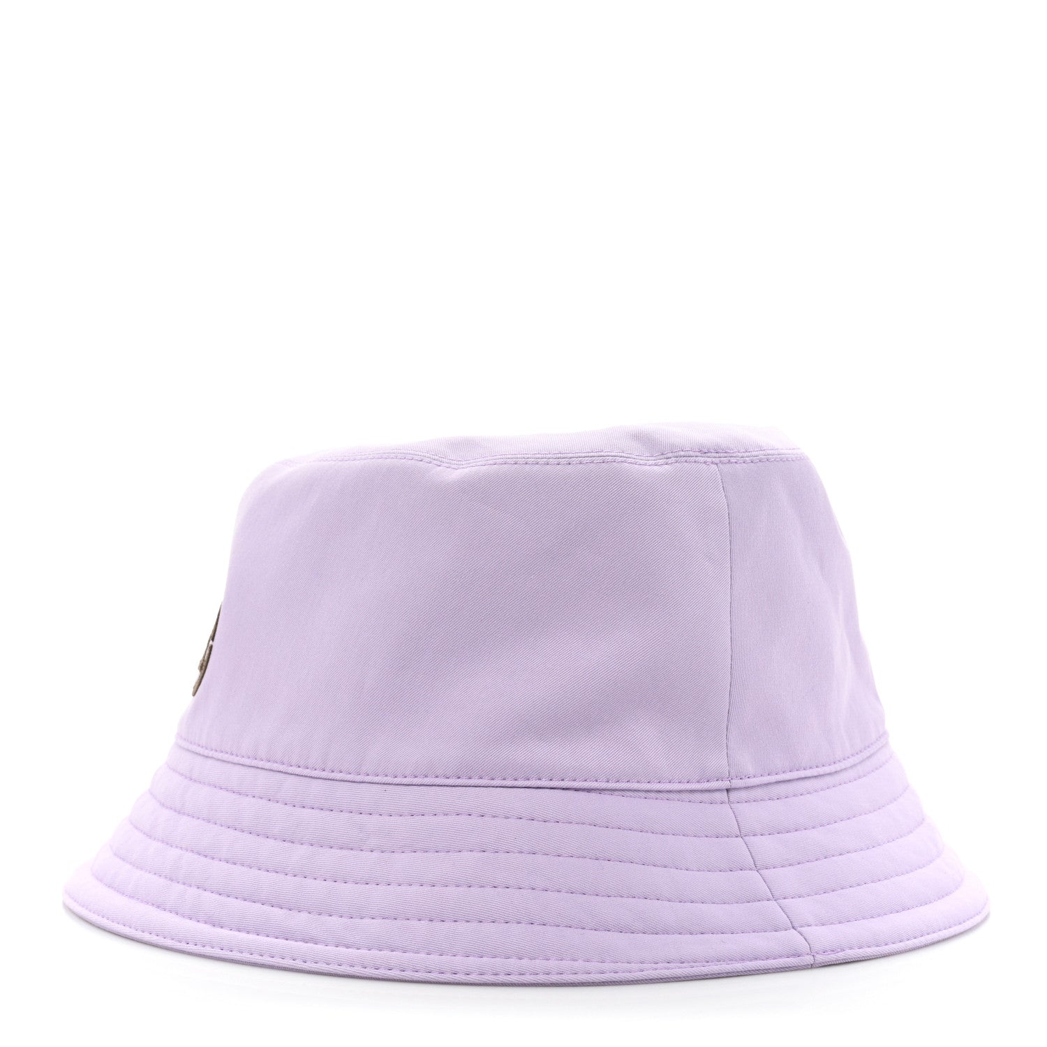 Hermes Stretch Cotton Twill Lambskin Fred H Circle Bucket Hat 59 Lilas 3 of 7