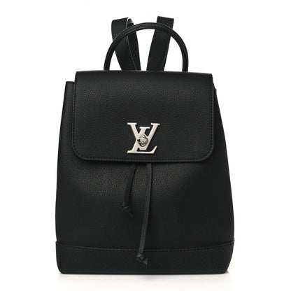 Louis Vuitton Calfskin Lockme Backpack Black 1 of 9