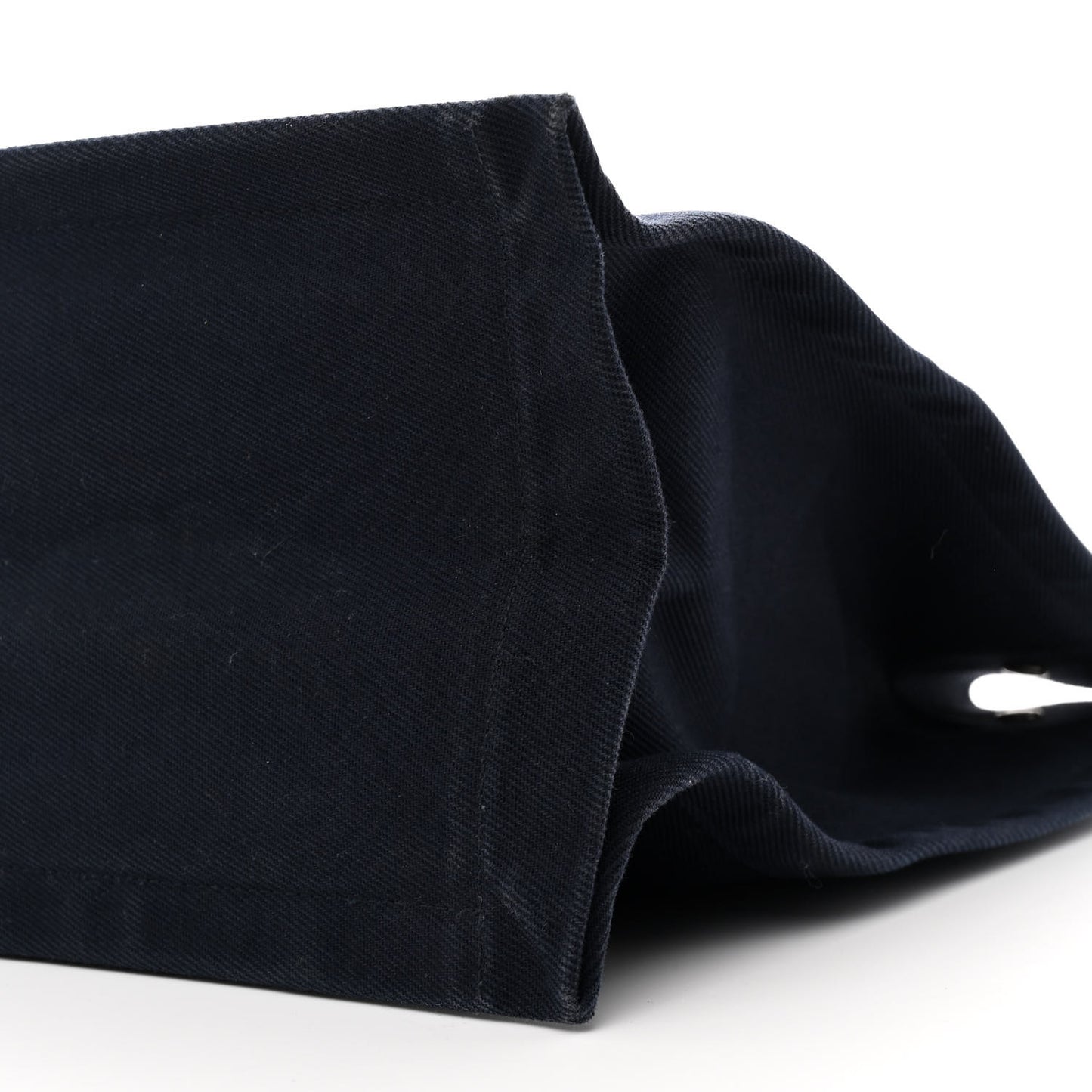 Linen Calfskin Rive Gauche Tote Navy