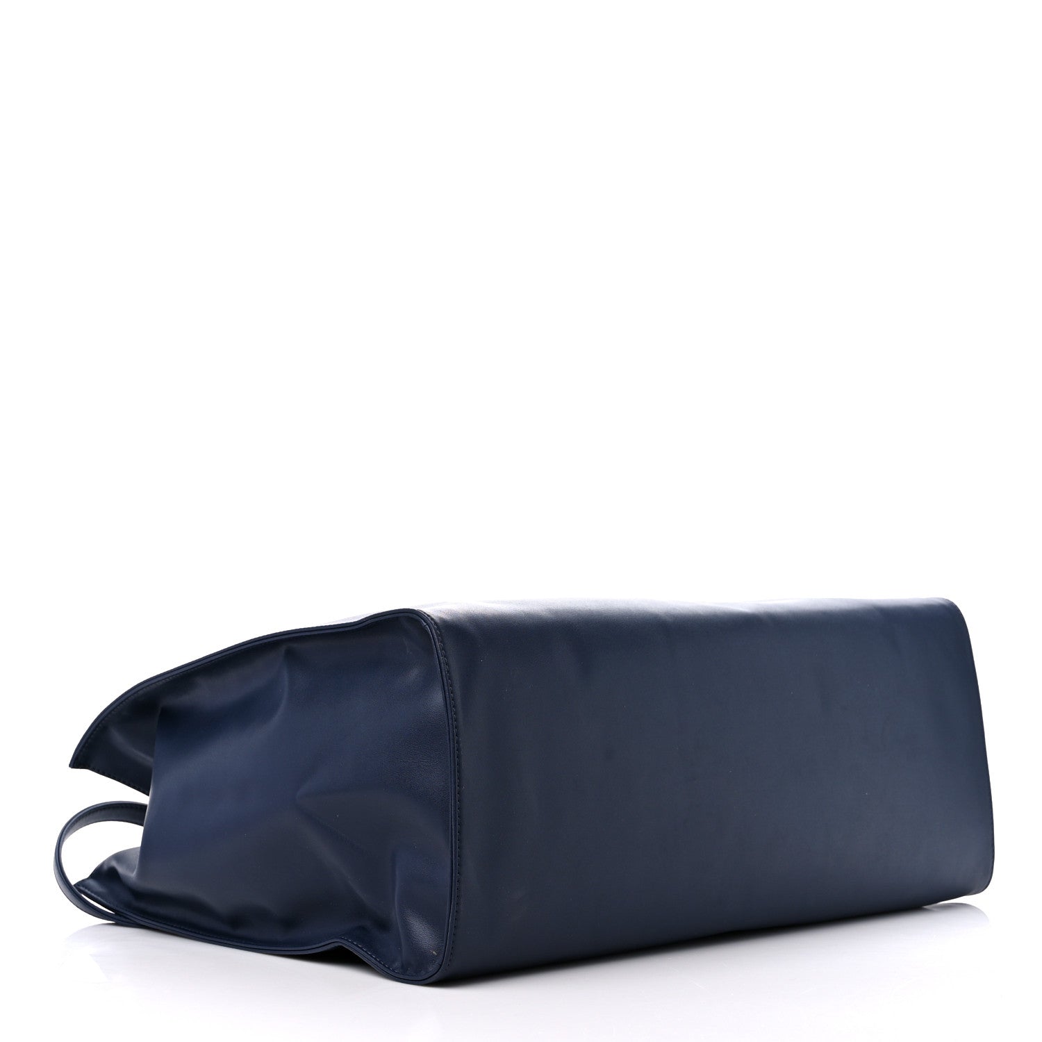 Telfar Vegan Leather Large Shopping Bag Navy 4 of 14