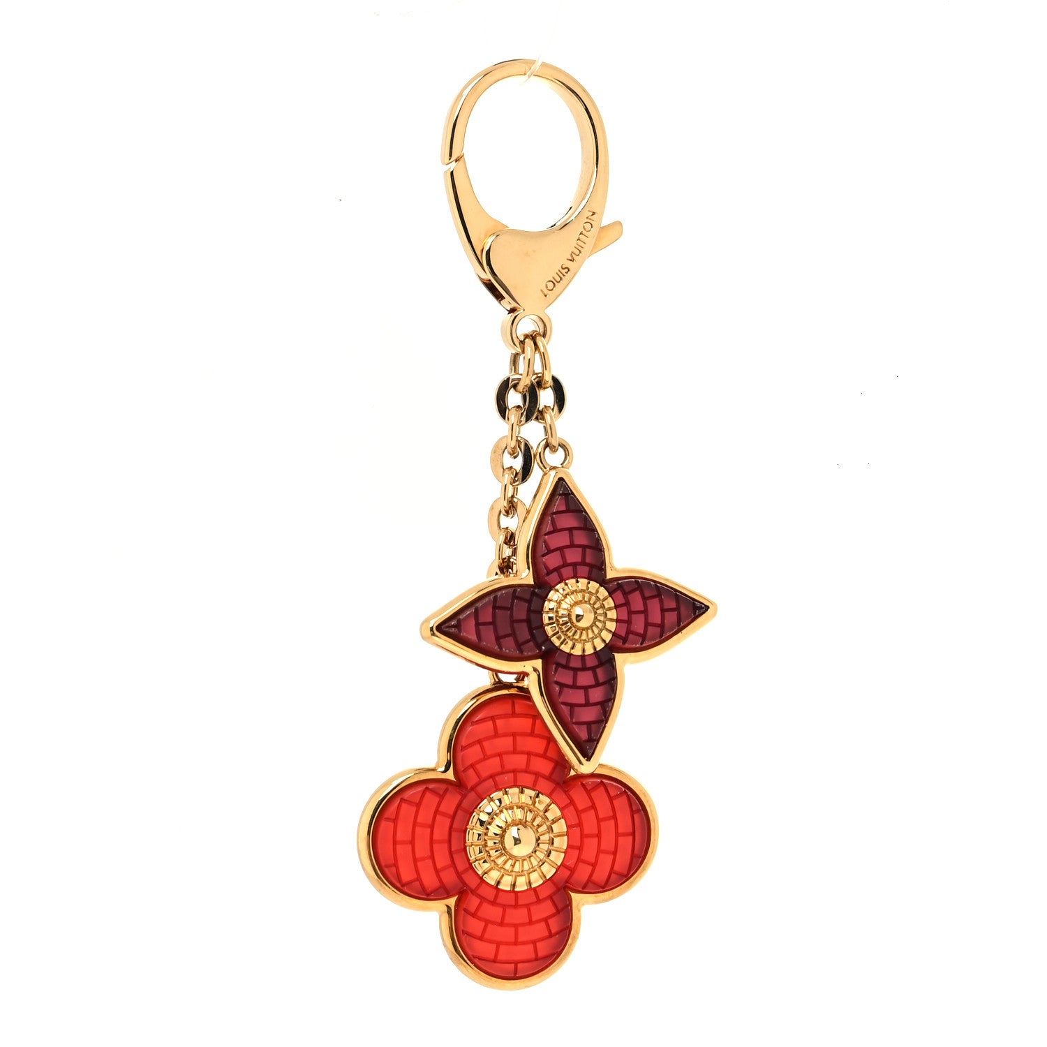 Louis Vuitton Metal Resin Mosaique Bag Charm Red 1 of 4
