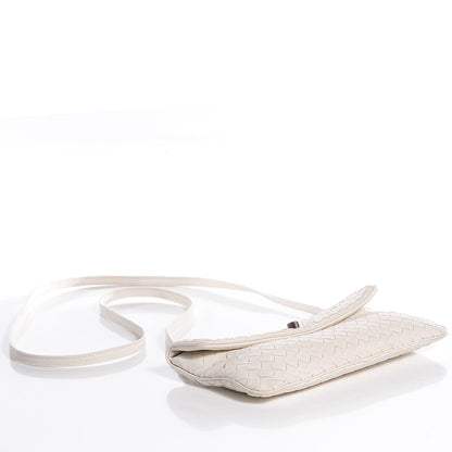 Bottega Veneta Nappa Intrecciato Mini Flap Crossbody Bag White 4 of 8