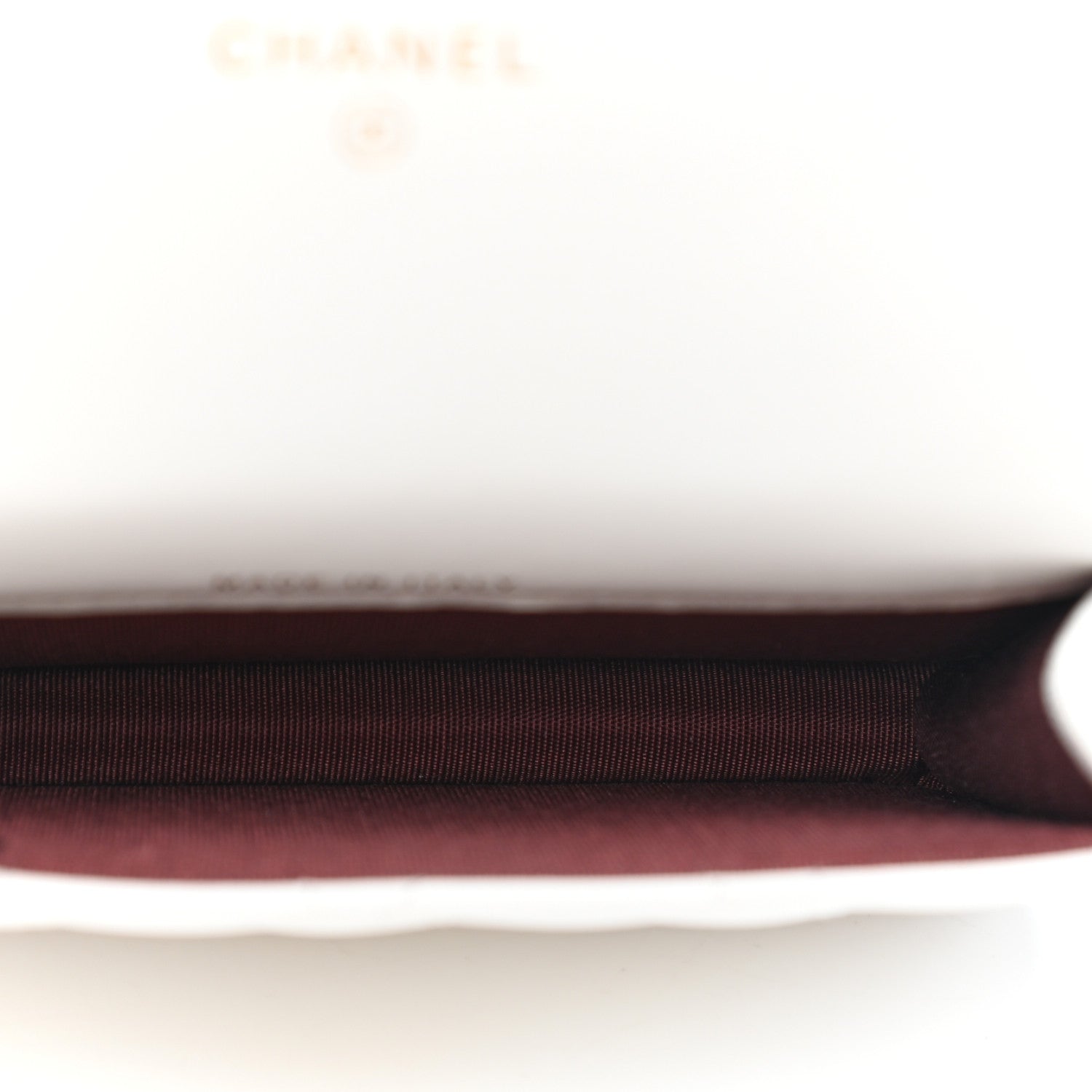 Chanel Calfskin Quilted Perfect Fit Coin Purse With Chain White 5 of 10