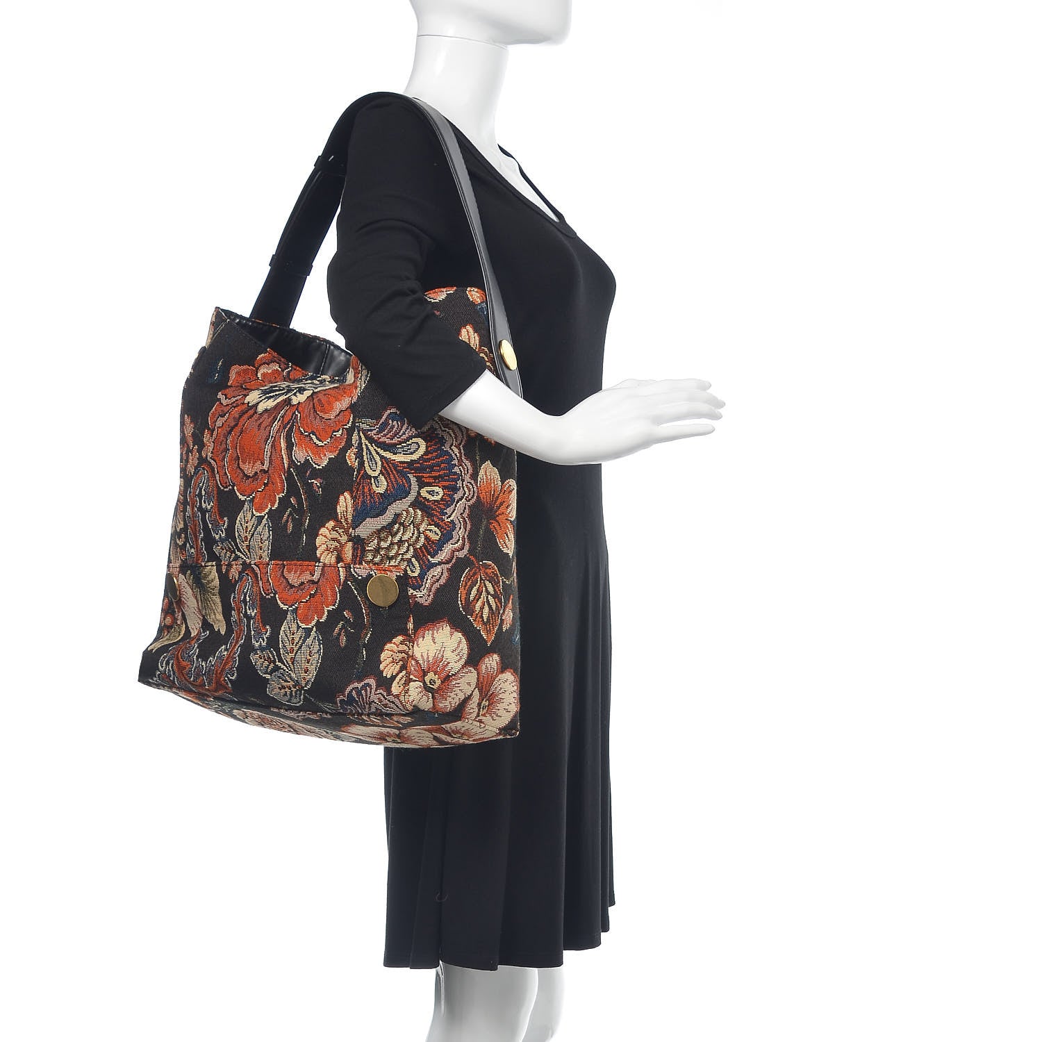Stella McCartney Tapestry Big Bucket Bag Multicolor 2 of 10