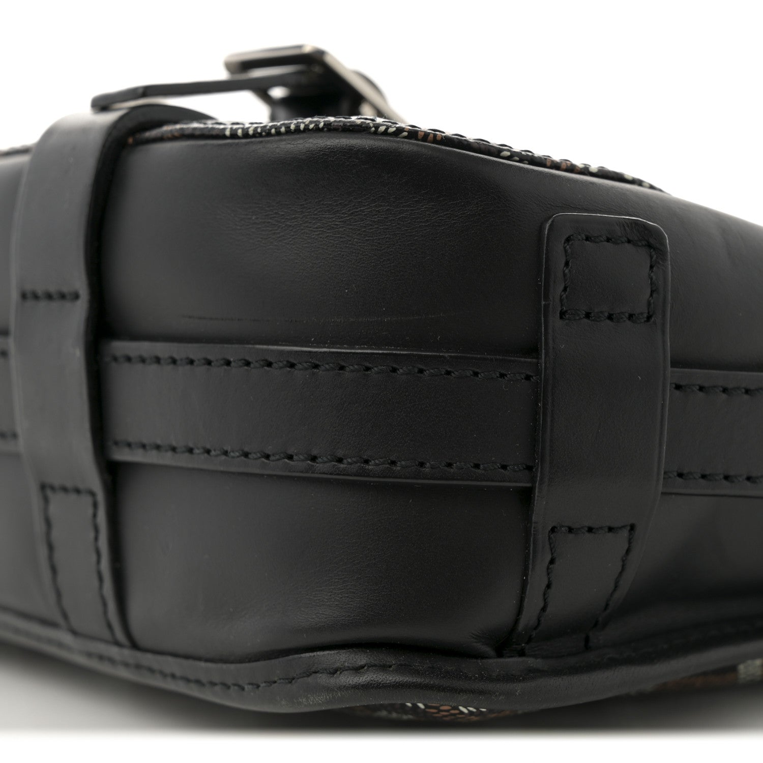 Goyard Goyardine Belvedere MM Messenger Bag Black 9 of 16