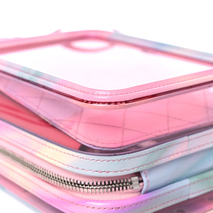 Chanel PVC Patent Calfskin Patent Lambskin Vertical Vanity Case Pink 9 of 15