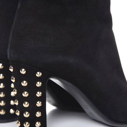 Gucci Suede Studded Melville Heel Ankle Booties 36 Black 11 of 14