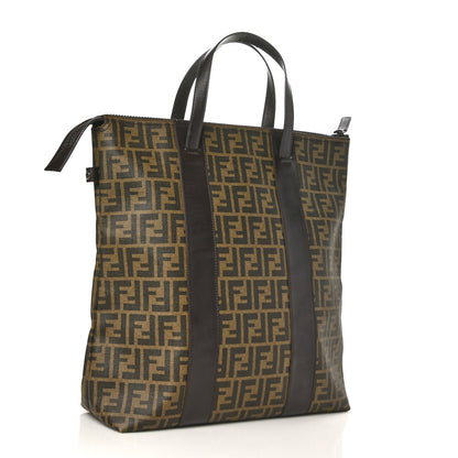Fendi Zucca Spalmati Top Handle Tote Tobacco 2 of 6