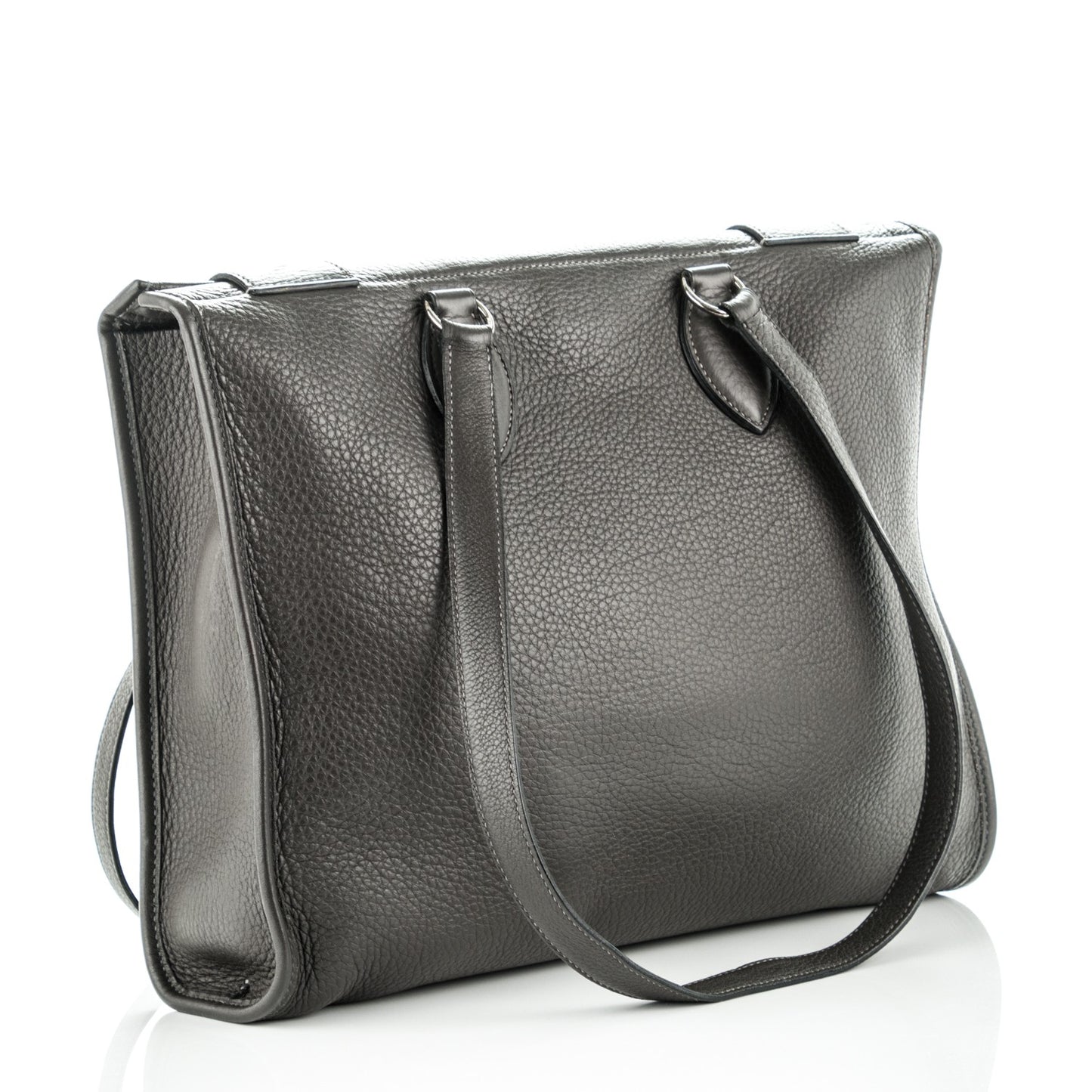 Taurillon Clemence Shoulder Bag Graphite