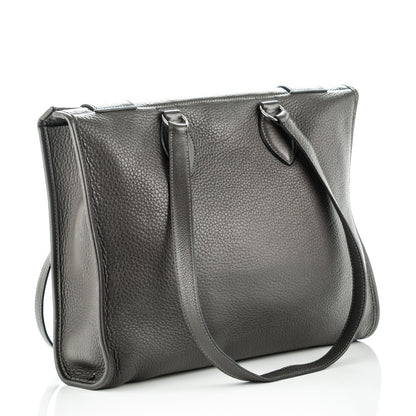 Hermes Taurillon Clemence Shoulder Bag Graphite 3 of 10