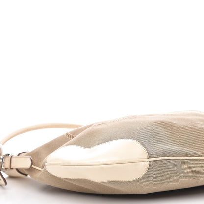 Prada Jacquard Logo Shoulder Bag Corda Cera 8 of 10