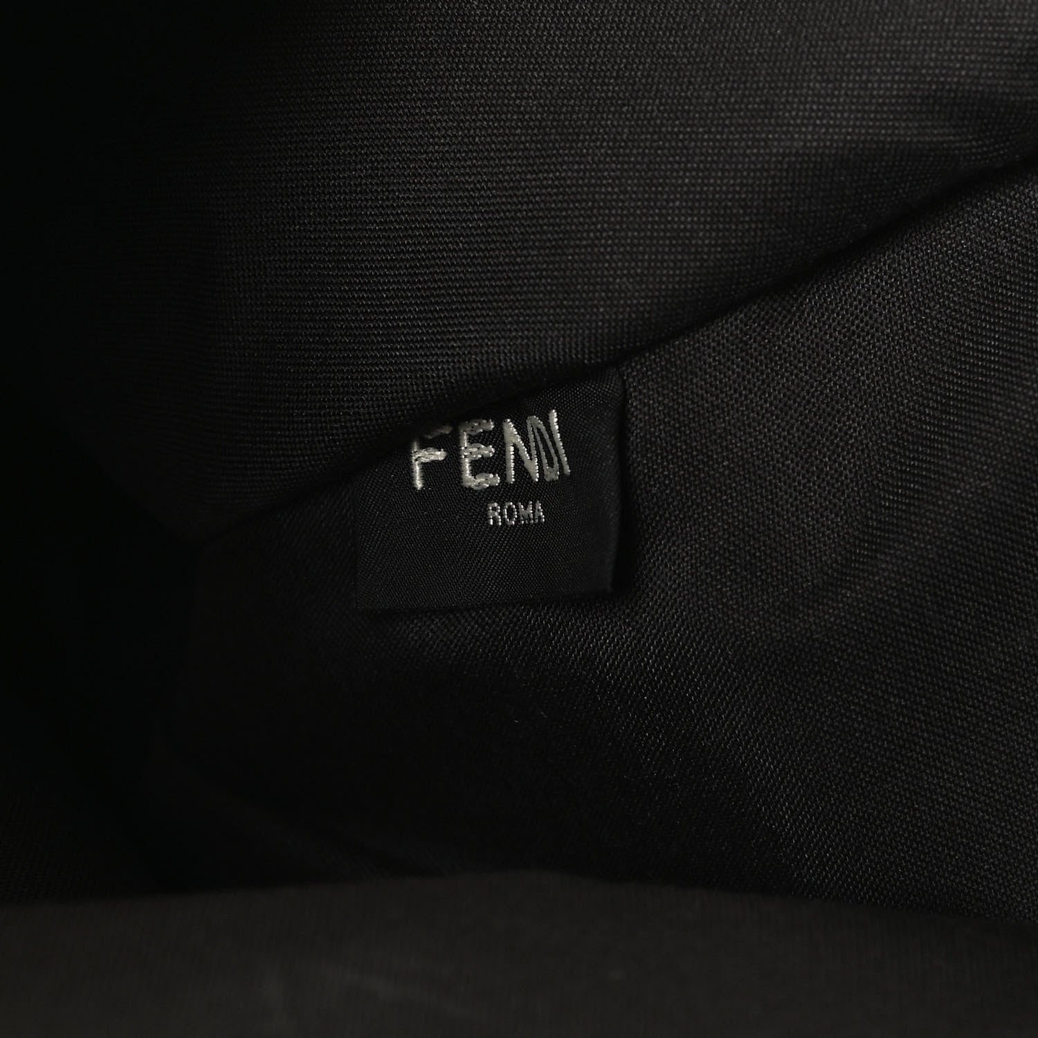 Fendi Vitello King Logo Embossed Large Flat Pouch Azzuro Baby 8 of 13