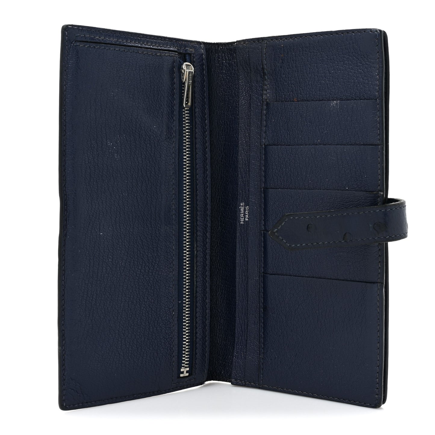 Ostrich Bearn Wallet Bleu Iris