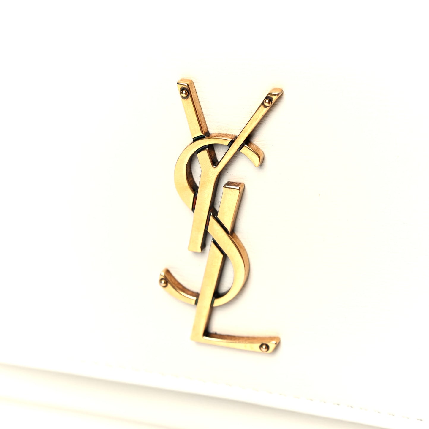 Calfskin Monogram Sunset Chain Wallet Crema Soft