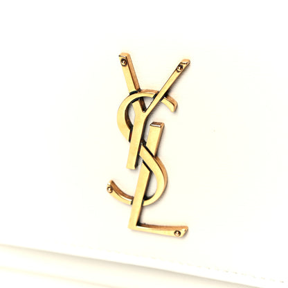 Saint Laurent Calfskin Monogram Sunset Chain Wallet Crema Soft 4 of 5