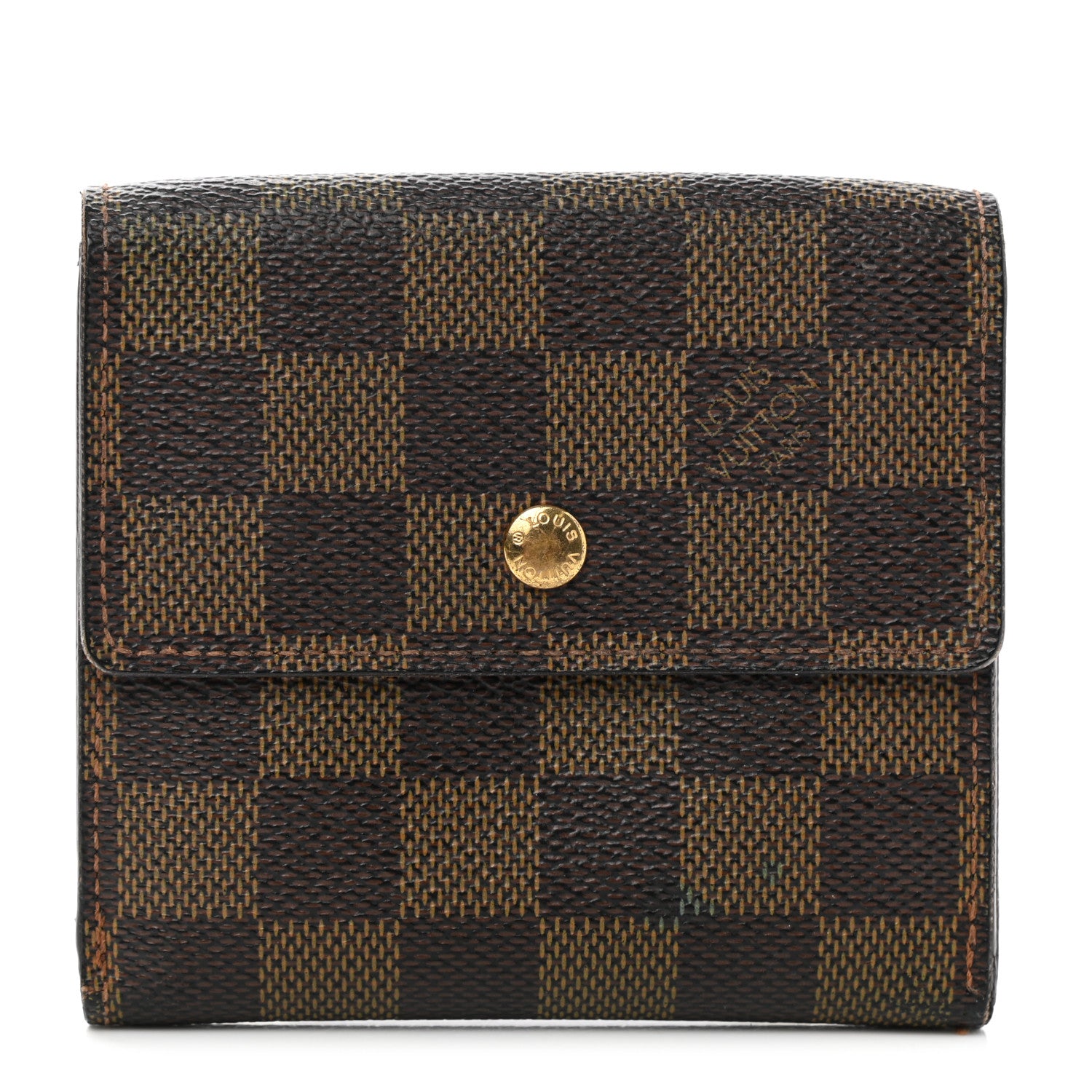 Louis Vuitton Damier Ebene Elise Wallet 1 of 8