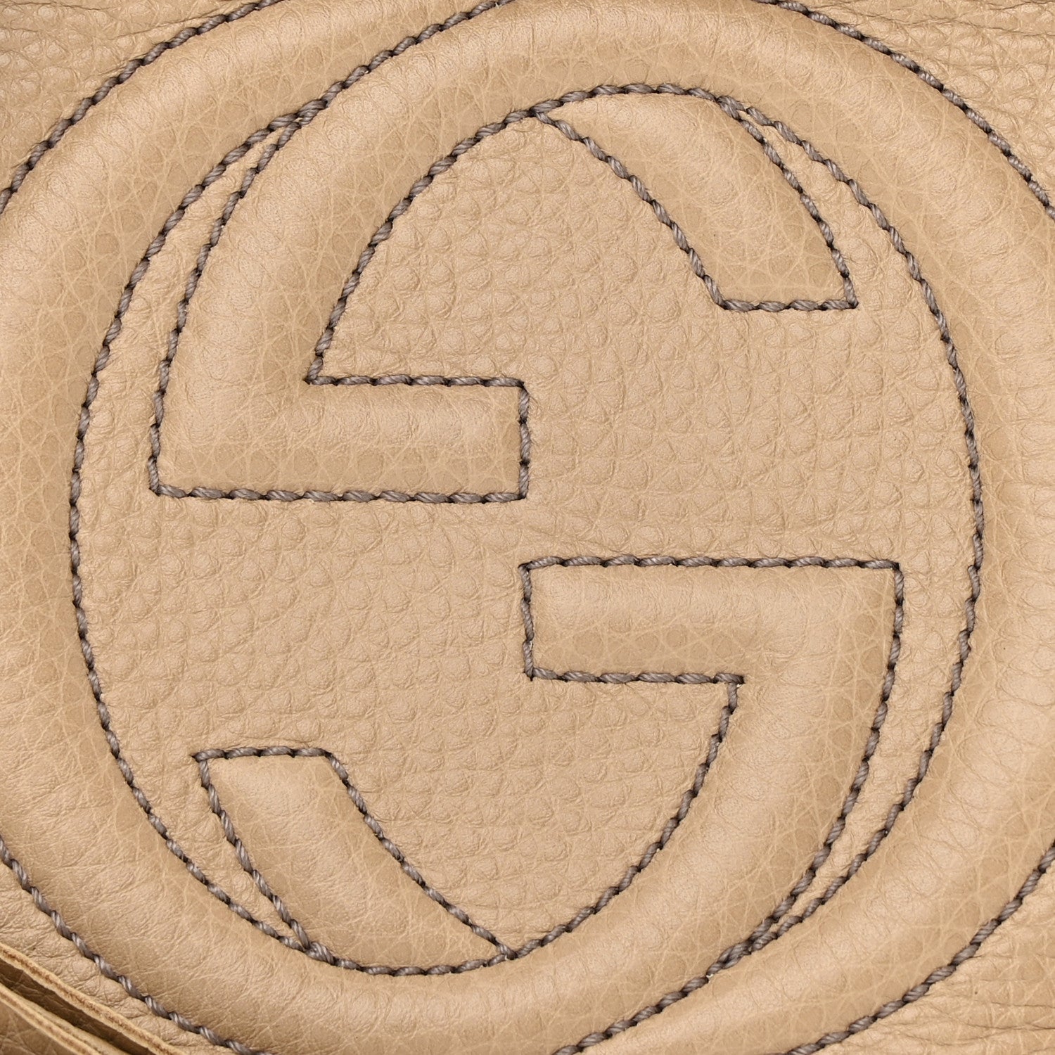 Gucci Pebbled Calfskin Small Soho Disco Bag Camelia 8 of 11