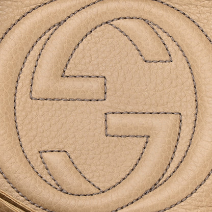 Gucci Pebbled Calfskin Small Soho Disco Bag Camelia 8 of 11