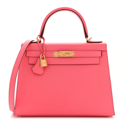 Hermes Epsom Kelly Sellier 28 Rose Azalee 1 of 10