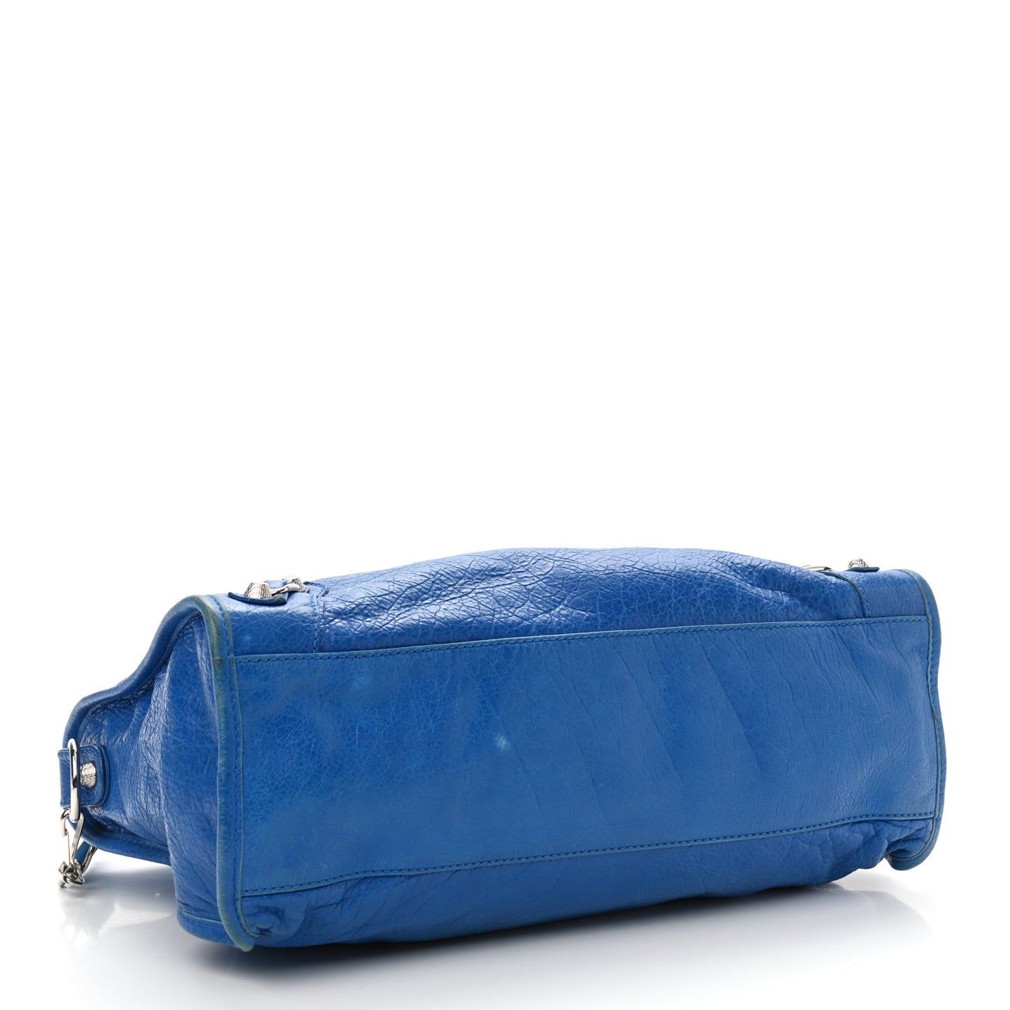 Agneau Giant 12 Silver Hardware City Bleu Lazuli
