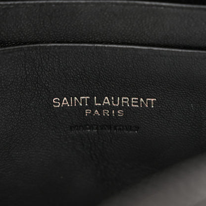 Saint Laurent Grain De Poudre Matelasse Monochrome Monogram Mini Lou Camera Bag Black 6 of 11