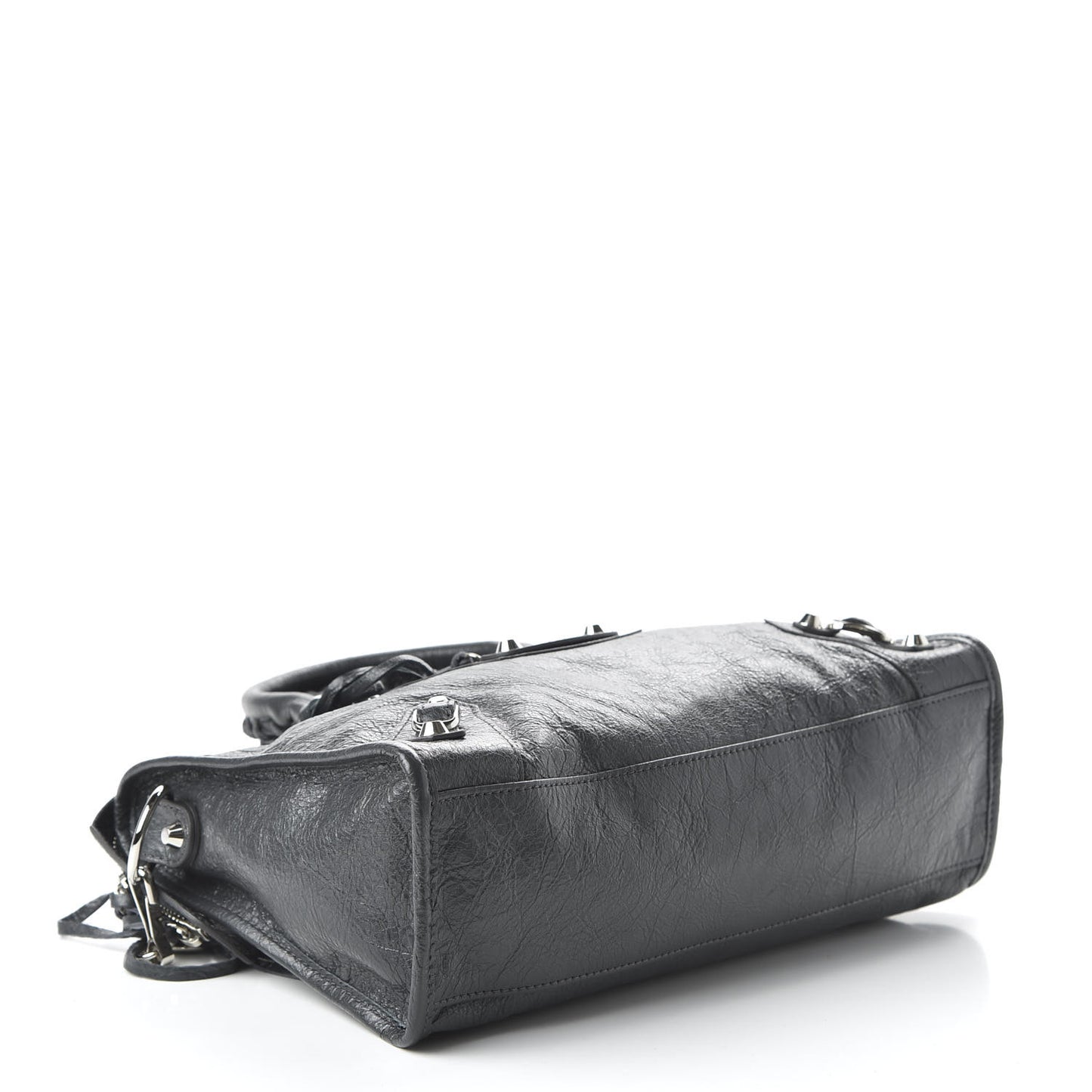 Agneau Classic Silver Hardware S City Gris Fossile
