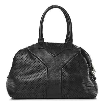 Saint Laurent Perforated Calfskin Medium Easy Y Sac Black 1 of 13