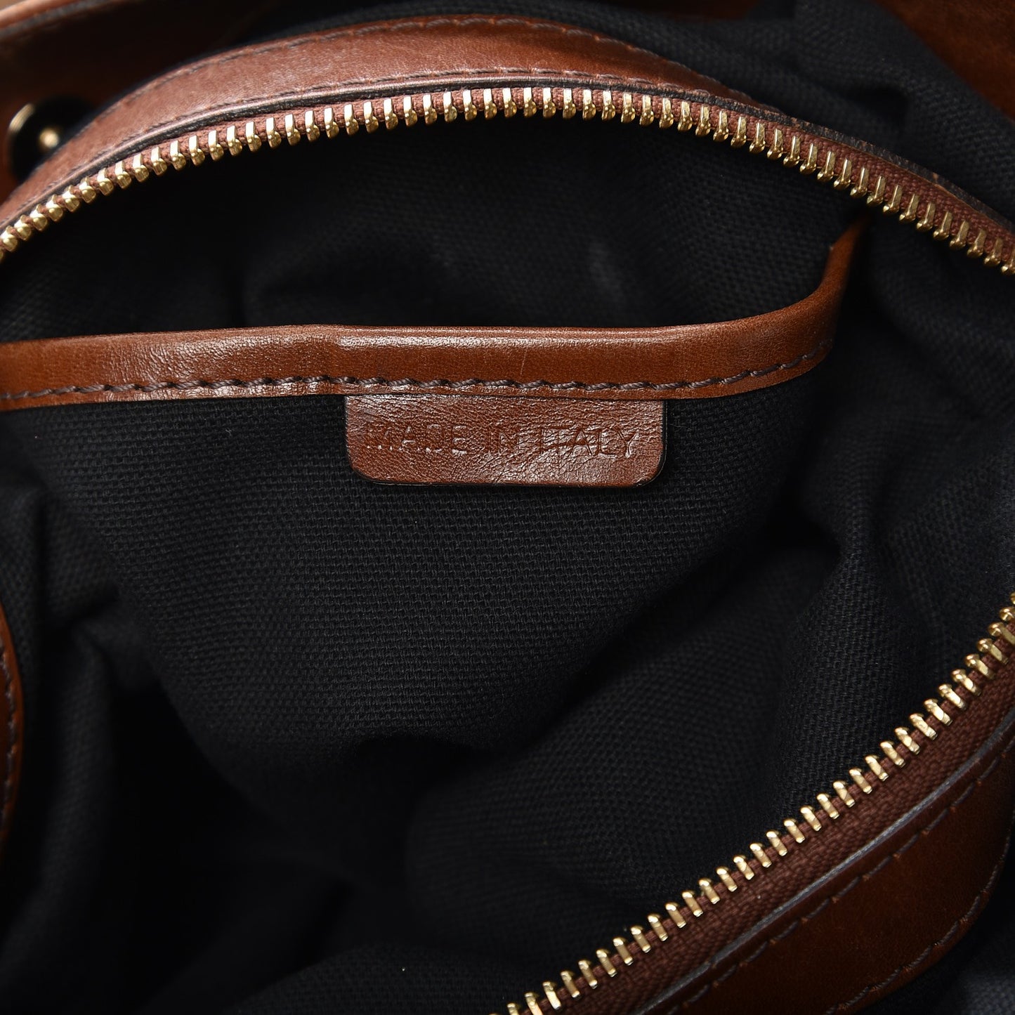 House Check Bridle Calfskin Medium Gosford Hobo Dark Tan