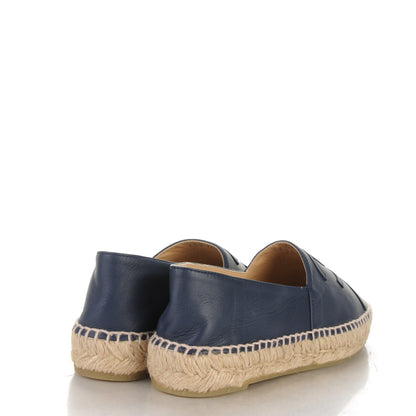 Chanel Lambskin CC Espadrilles 37 Dark Navy 4 of 7