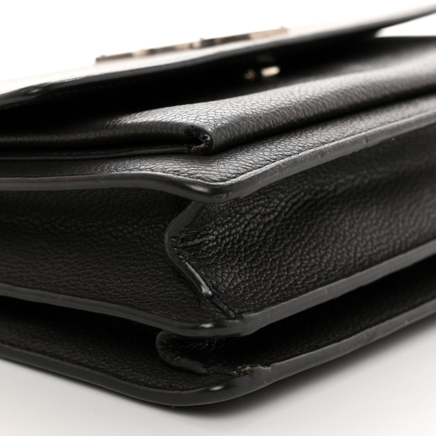 Saint Laurent Grained Calfskin Medium Monogram Sunset Dark Anthracite 9 of 10