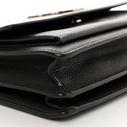 Saint Laurent Grained Calfskin Medium Monogram Sunset Dark Anthracite 9 of 10
