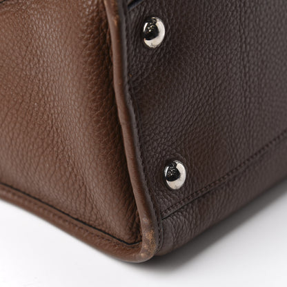 Prada Vitello Daino Shopping Satchel Palissandro 10 of 21