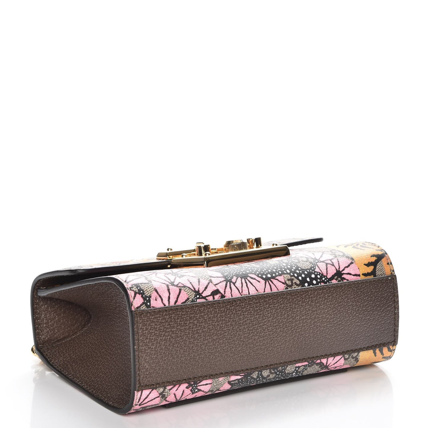 GG Supreme Monogram Bengal Small Padlock Shoulder Bag Beige Pink