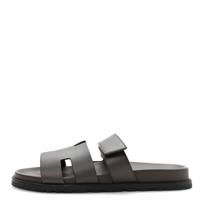 Hermes Calfskin Mens Chypre Sandals 43 Ecorce 1 of 8